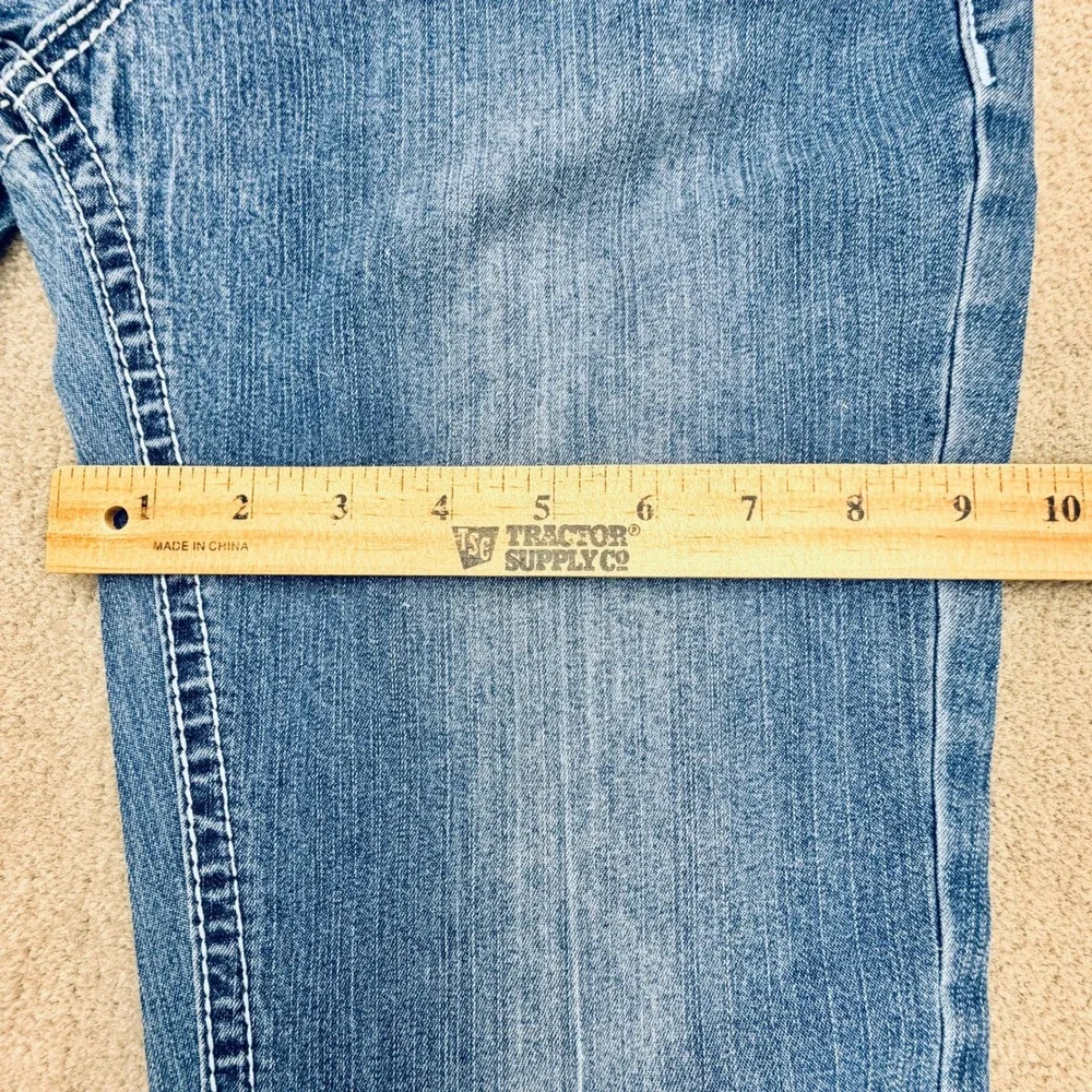Wired Heart Womens Bootcut Jeans Size 30 Medium Wash Blue Denim Stretch RN139056